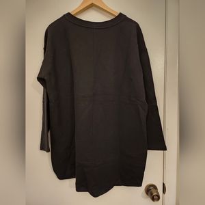 Eileen Fisher brown with stripes L sweater